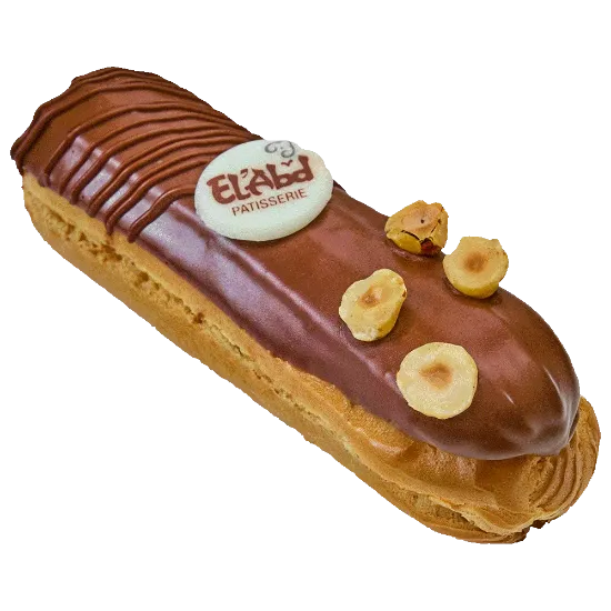 Éclair Chocolate Hazelnut - اكلير شوكولاته بندق