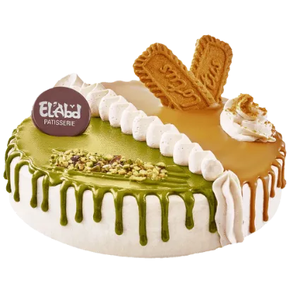 Duetto Pistachio & Lotus Cake 20 تورتة فسدق و لوتس